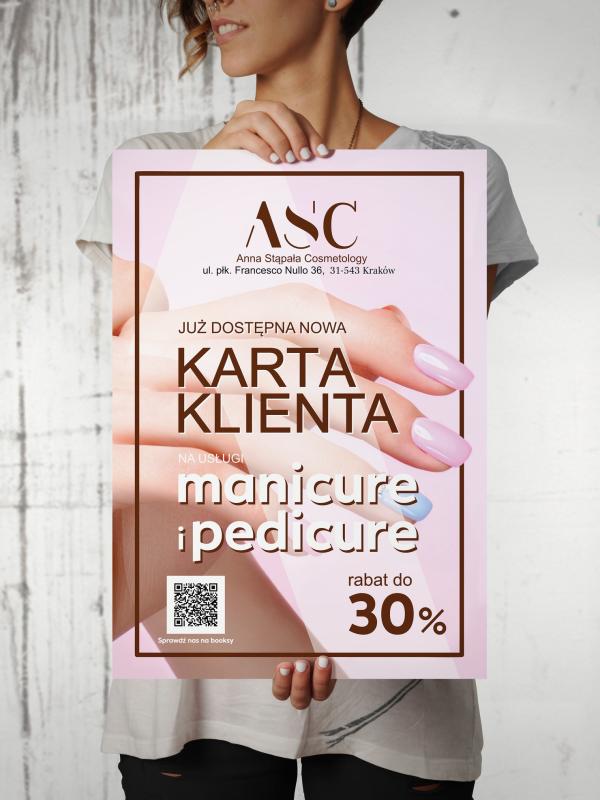 Plakat dla salonu kosmetycznego